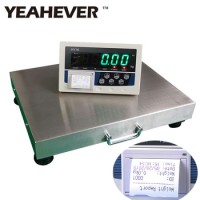 Wireless Intelligent electronic  Weighing Bench Scale with printer